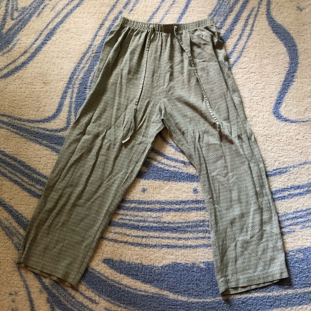 Vintage Green Floral Pants